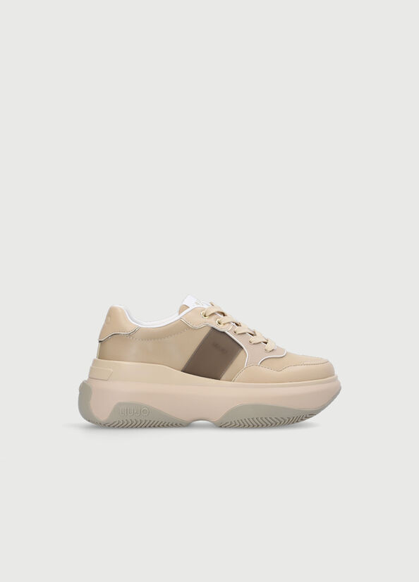 Baskets Liu Jo Chunky Femme Beige | BZW-435026