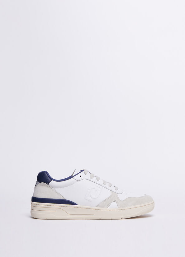 Baskets Liu Jo Cuir And Daim Homme Bleu | VUD-260153