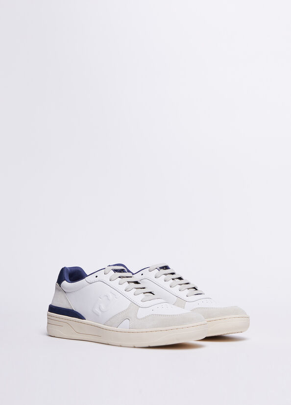 Baskets Liu Jo Cuir And Daim Homme Bleu | VUD-260153