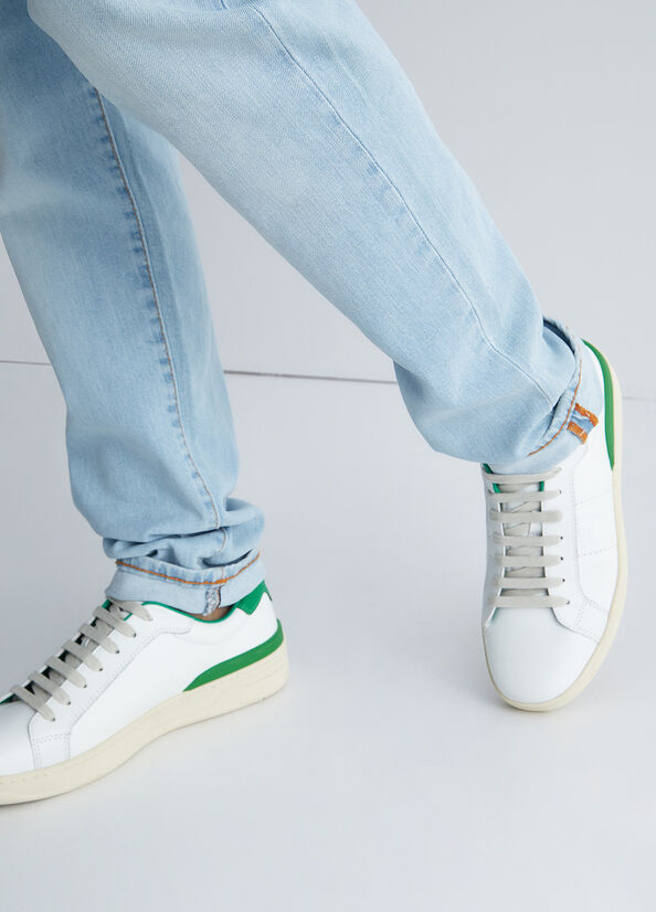 Baskets Liu Jo Cuir And Daim Homme Vert | JCK-459361