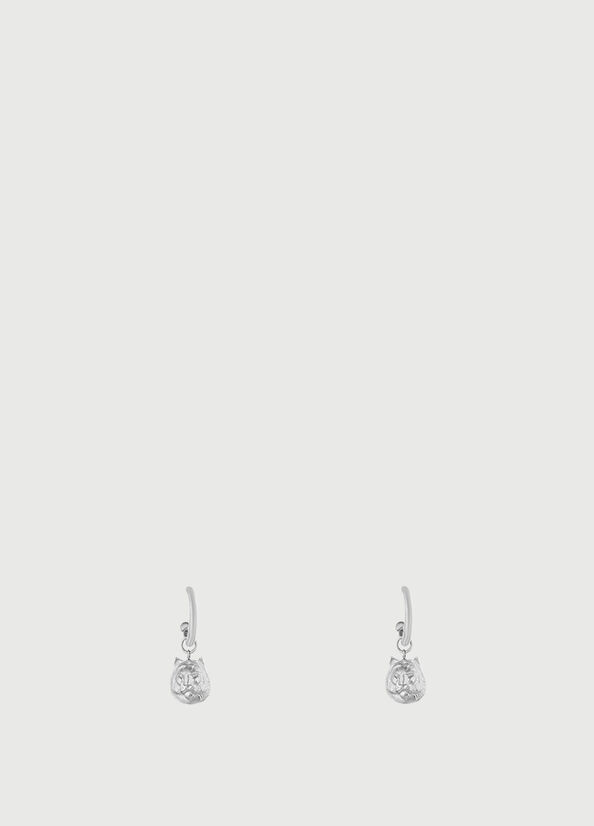 Bijoux Liu Jo Earrings With Lion Charm Femme Argent | TQC-927105