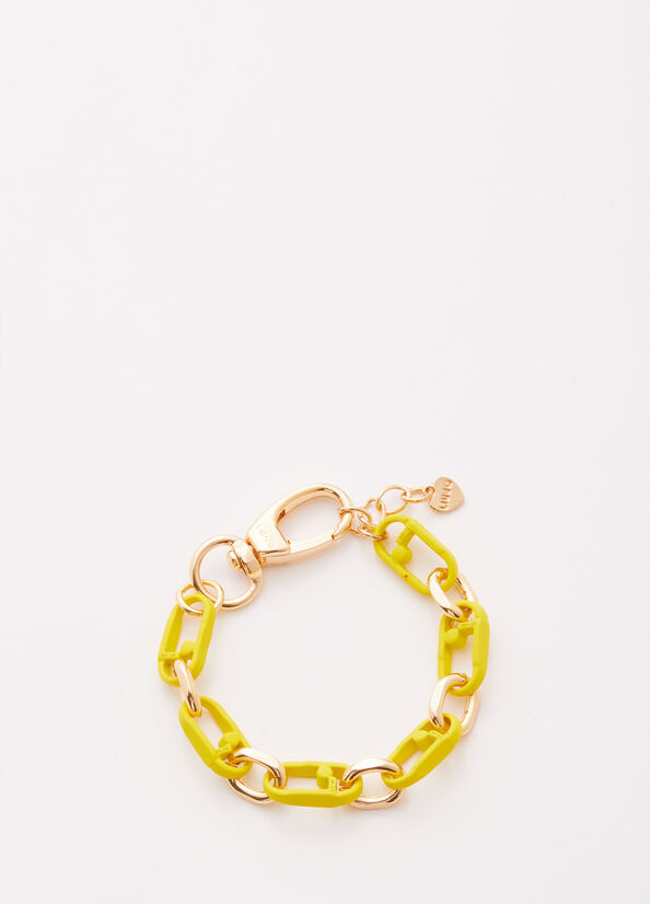 Bijoux Liu Jo Monogram Bracelet Femme Jaune | LAH-437592