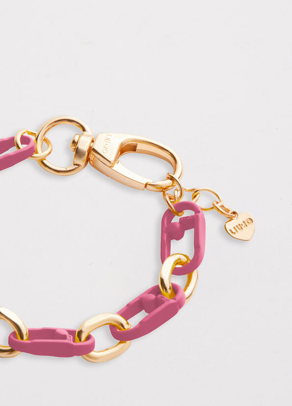 Bijoux Liu Jo Monogram Bracelet Femme Rose | JBR-693412