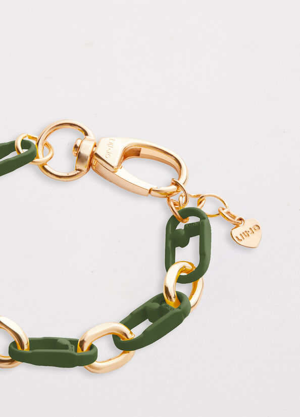 Bijoux Liu Jo Monogram Bracelet Femme Vert | DZK-926018