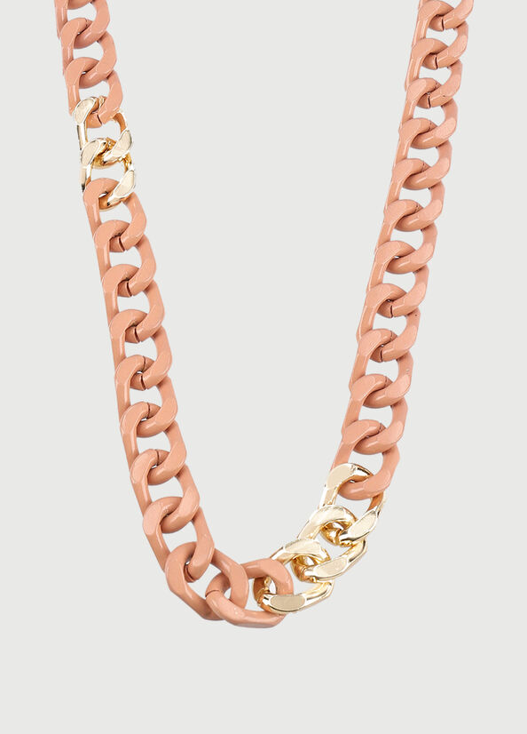 Bijoux Liu Jo Necklace With Enameled Chains Femme Rose | SUN-231980