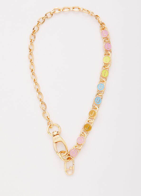 Bijoux Liu Jo Necklace With Logo Femme Doré | QJY-145862