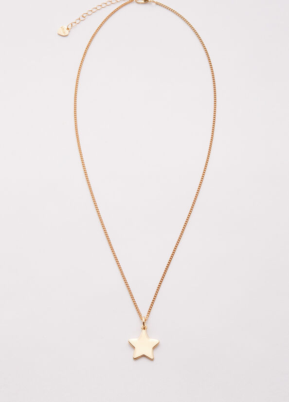 Bijoux Liu Jo Necklace With Star Femme Blanche | FQU-158263