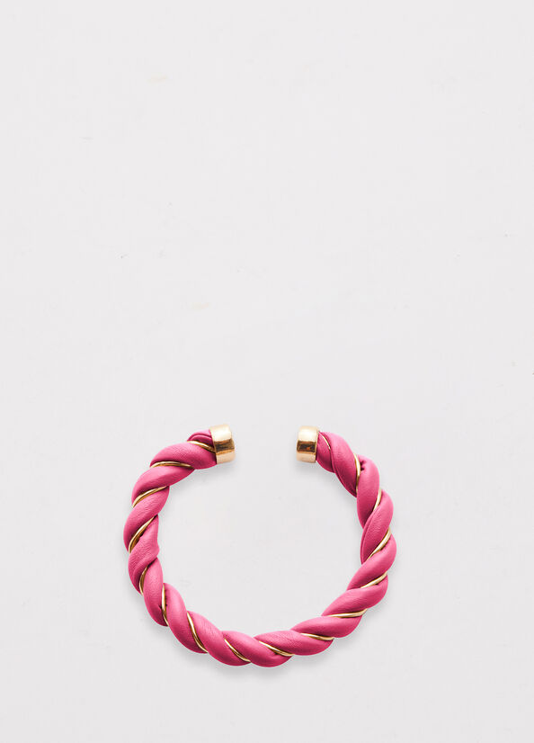 Bijoux Liu Jo Torchon-Effect Bracelet Femme Rose | TFK-930216