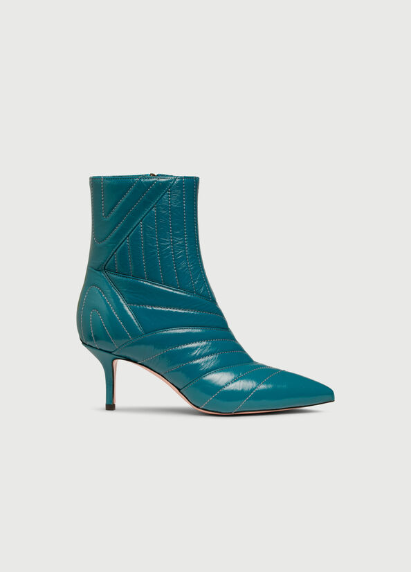 Bottines Liu Jo Matelassé With Heel Femme Turquoise | CKH-217839