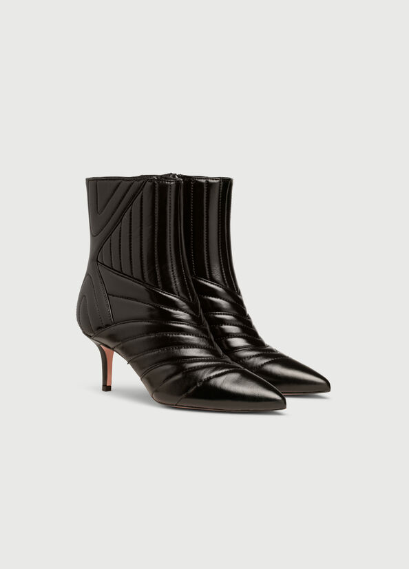 Bottines Liu Jo Matelassé With Heel Femme Noir | NYG-368751