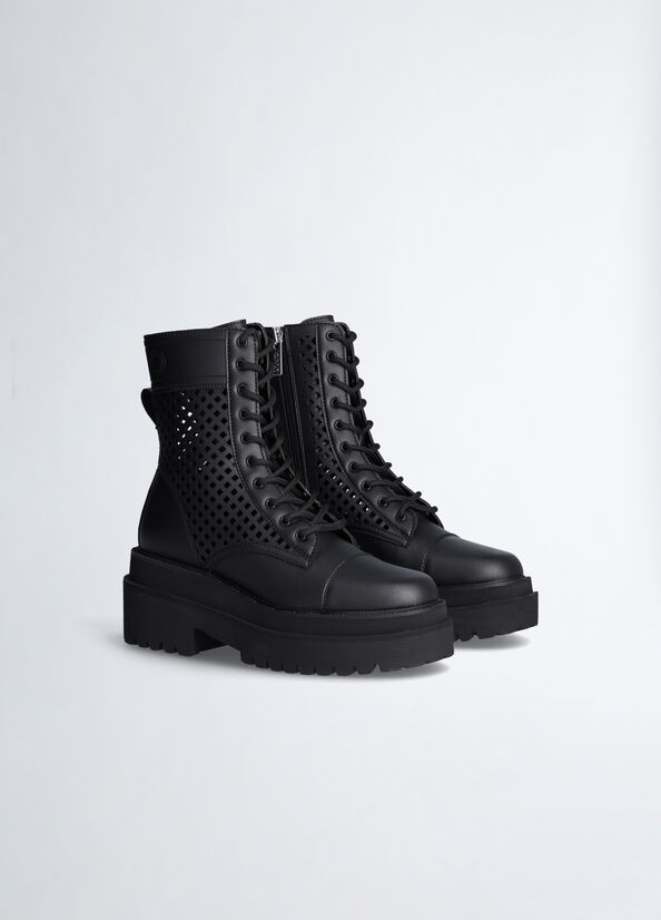 Bottines Liu Jo Perforated Femme Noir | CAW-204759