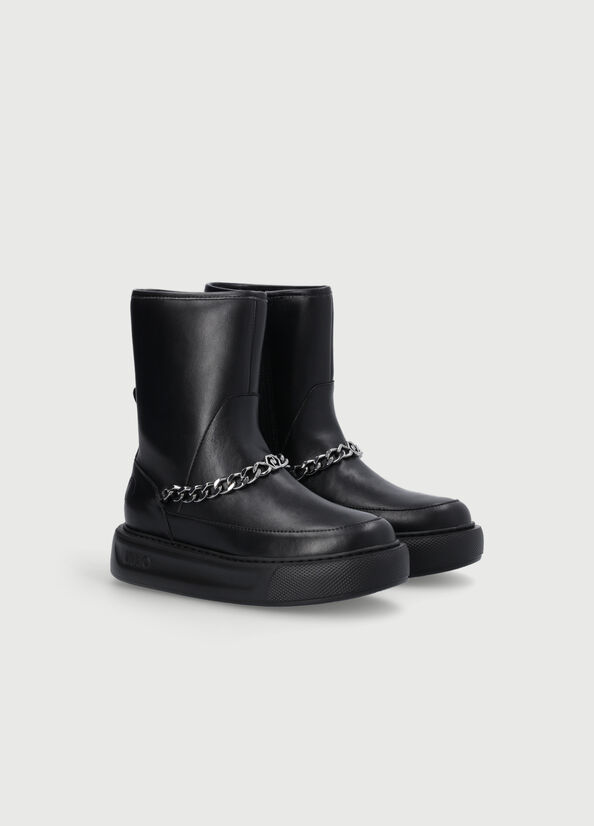 Bottines Liu Jo Plateforme Femme Noir | YOT-683074