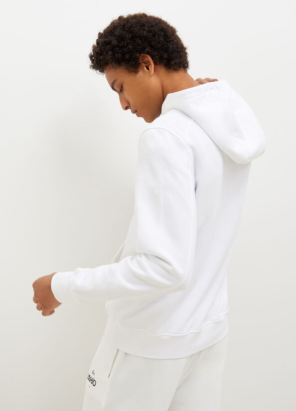 Chandails Liu Jo Encapuchonné, Eco-Friendly Homme Blanche | VPN-958760