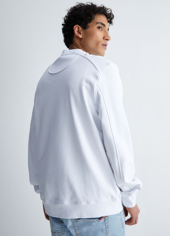 Chandails Liu Jo With Logo Homme Blanche | YSG-728659