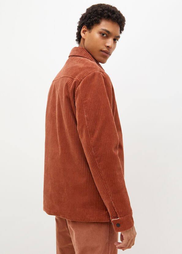 Chemises Liu Jo Over In Velvet Homme Marron | WVP-825390