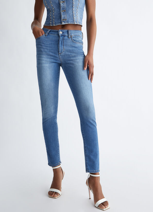 Jean Skinny Liu Jo Authentic Denim Femme Bleu | AFP-104329