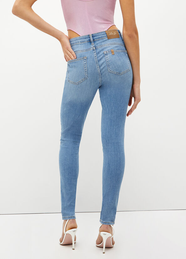 Jean Skinny Liu Jo Bottom Up Femme Bleu | IEK-367892