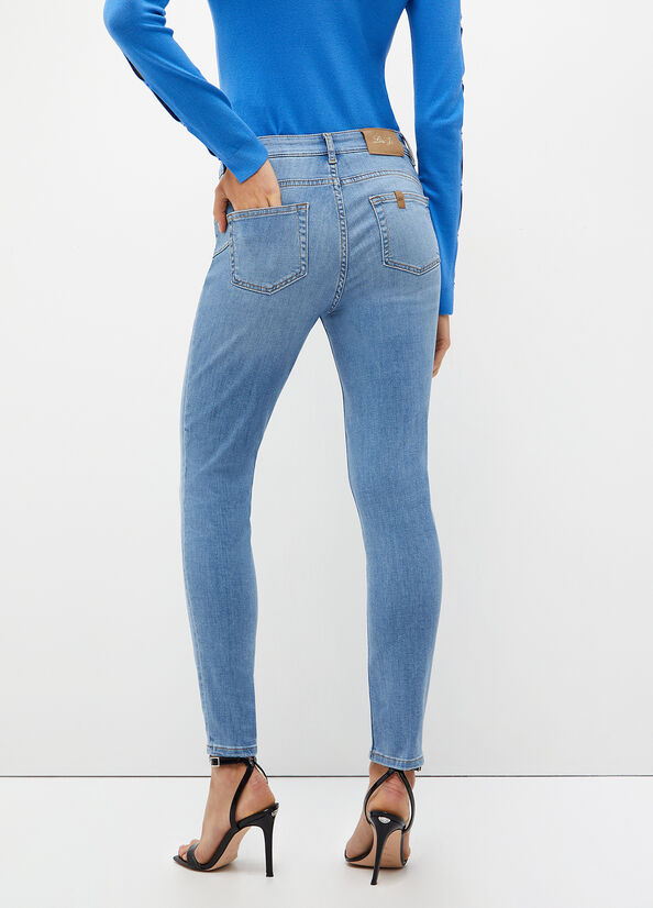 Jean Skinny Liu Jo Bottom Up Femme Bleu | PCK-243597