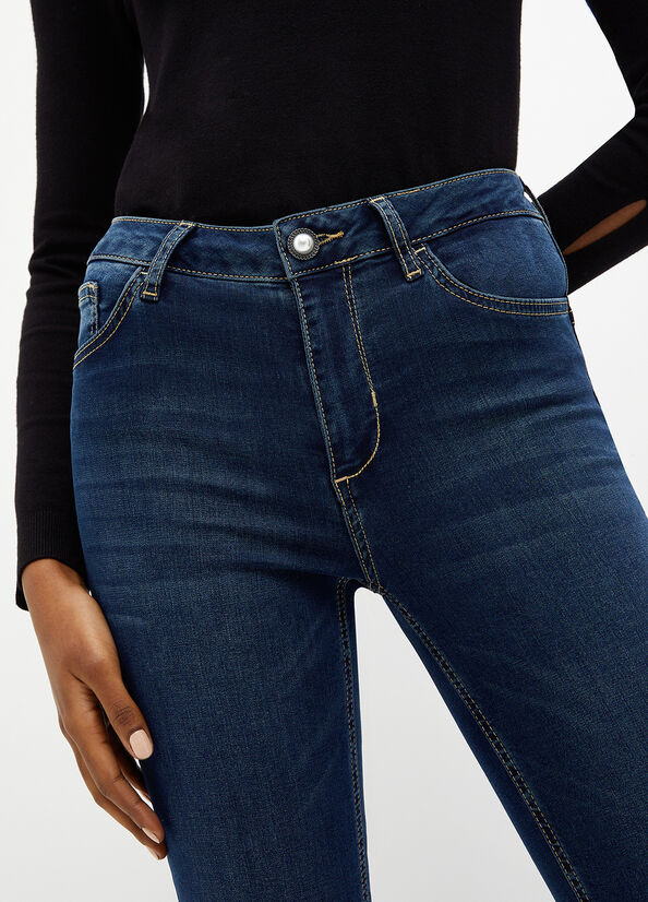 Jean Skinny Liu Jo Bottom Up Femme Bleu Foncé | TCW-804621