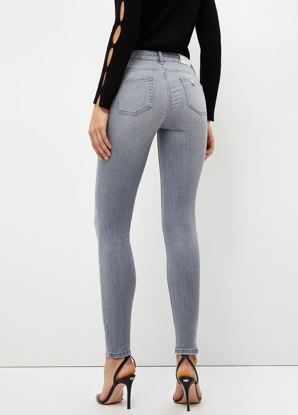 Jean Skinny Liu Jo Bottom Up Femme Grise | PTJ-645081