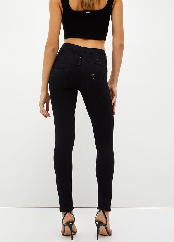 Jean Skinny Liu Jo Bottom Up Femme Noir | CPT-794520