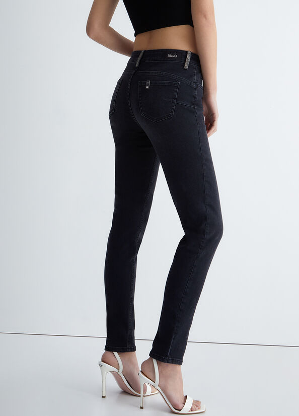 Jean Skinny Liu Jo Bottom Up Femme Noir | PVQ-089327