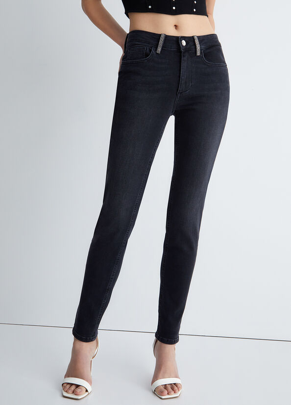 Jean Skinny Liu Jo Bottom Up Femme Noir | PVQ-089327