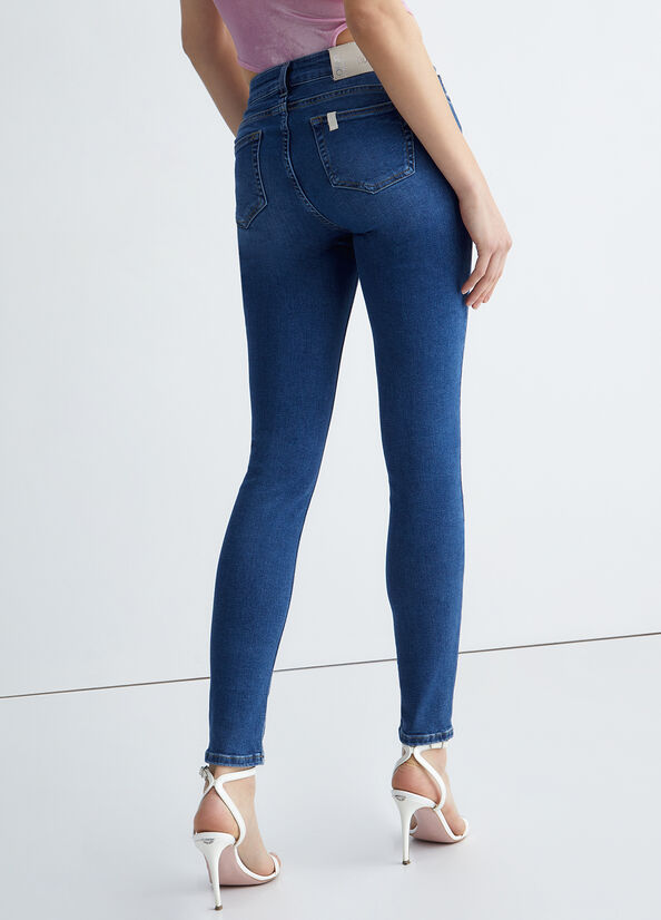 Jean Skinny Liu Jo Eco-Friendly Femme Bleu | QBS-569823