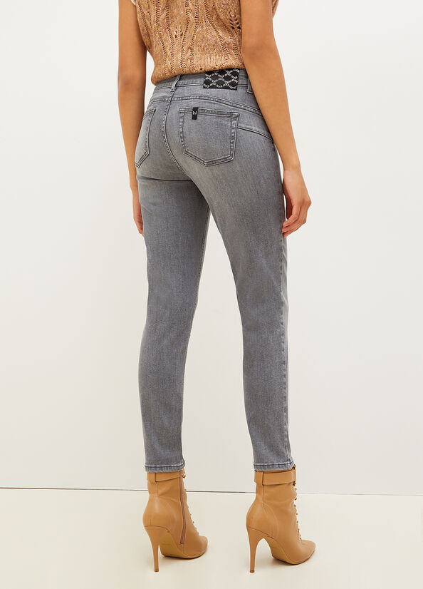 Jean Skinny Liu Jo Eco-Friendly Femme Grise | FTC-051729