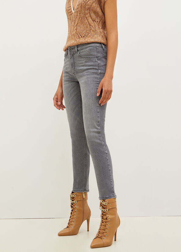 Jean Skinny Liu Jo Eco-Friendly Femme Grise | FTC-051729