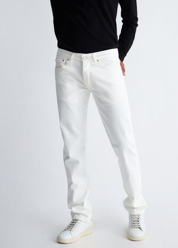 Jean Skinny Liu Jo Slim Fit White Homme Blanche | WQY-395824