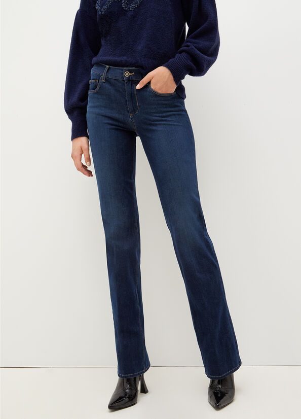 Jean Skinny Liu Jo Stretch Denim Cut Femme Bleu | BGY-649257