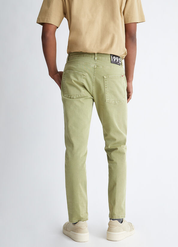 Jean Skinny Liu Jo Tapered Fit Homme Vert Olive | XFL-401795