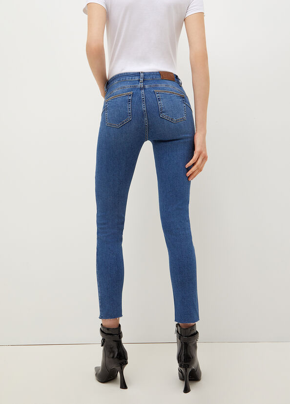 Jean Skinny Liu Jo Used Effect Femme Bleu | YNB-368571