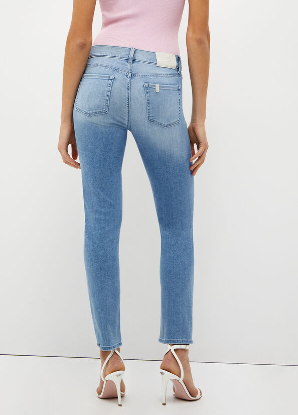 Jean Slim Liu Jo Authentic Denim Femme Bleu Clair | GFJ-263519