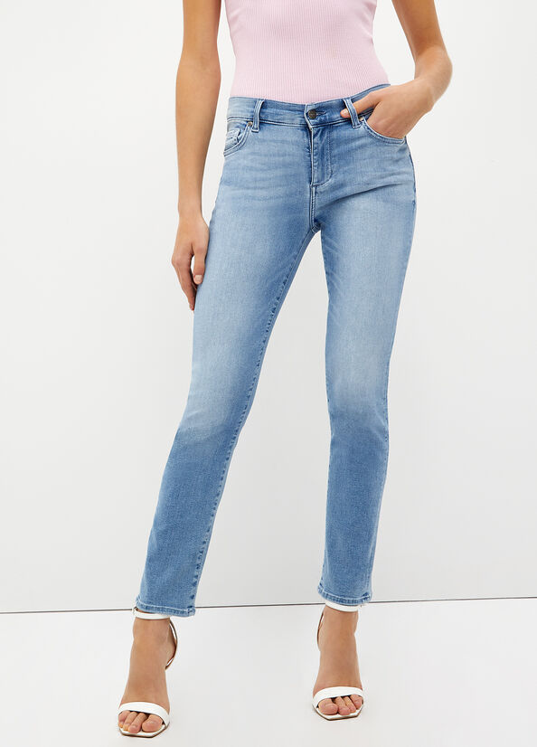 Jean Slim Liu Jo Authentic Denim Femme Bleu Clair | GFJ-263519