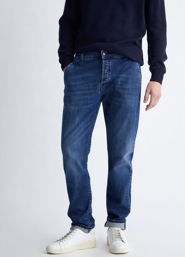 Jean Slim Liu Jo Regular Homme Bleu Foncé | KYQ-208657