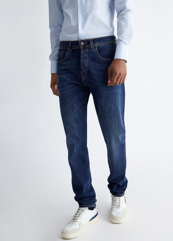 Jean Slim Liu Jo Regular Homme Bleu Foncé | NYE-294783