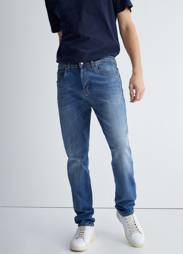 Jean Slim Liu Jo Regular Homme Bleu | ZKW-172954