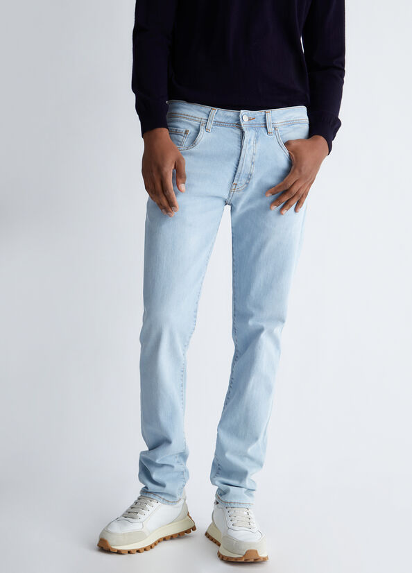 Jean Slim Liu Jo Slim Homme Bleu Clair | NOM-918460