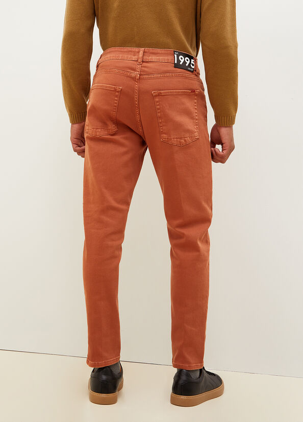 Jean Slim Liu Jo Tapered Homme Marron | UXL-427305