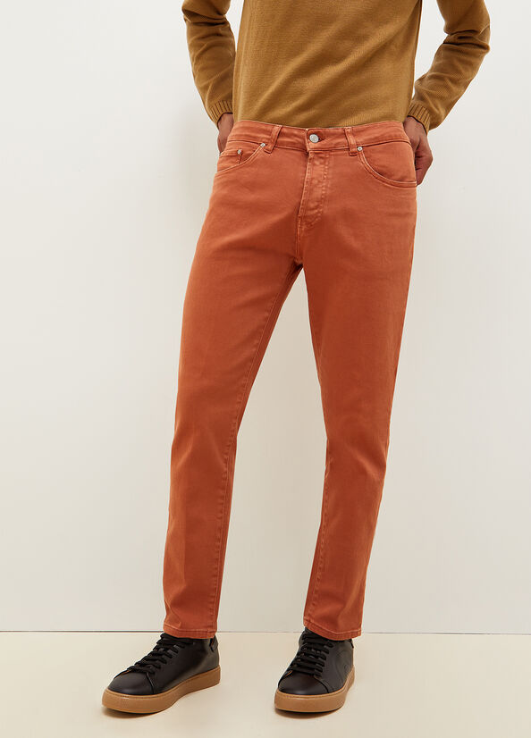 Jean Slim Liu Jo Tapered Homme Marron | UXL-427305