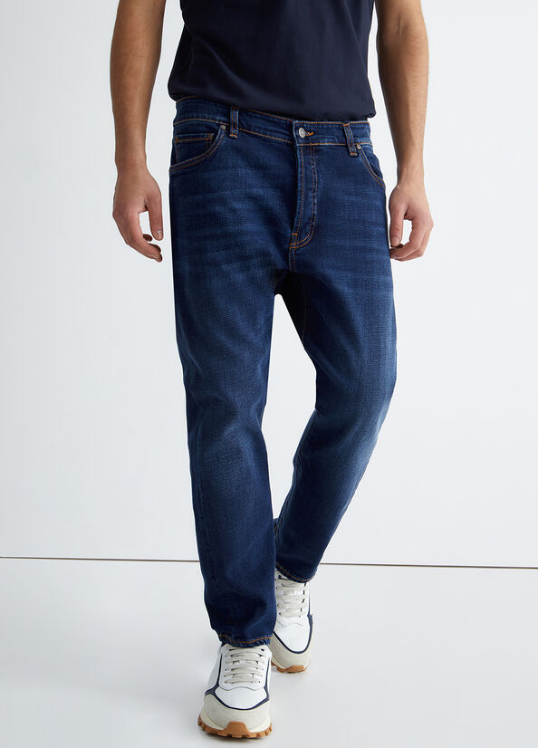 Jean Slim Liu Jo Twisted Homme Bleu Foncé | TSR-270381