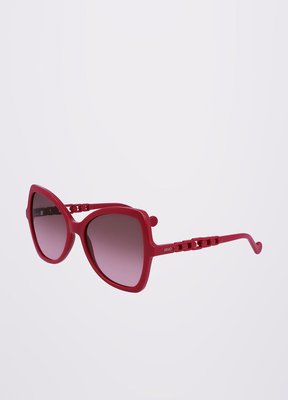 Lunettes de Soleil Liu Jo Butterfly Femme Rouge | MPU-930486