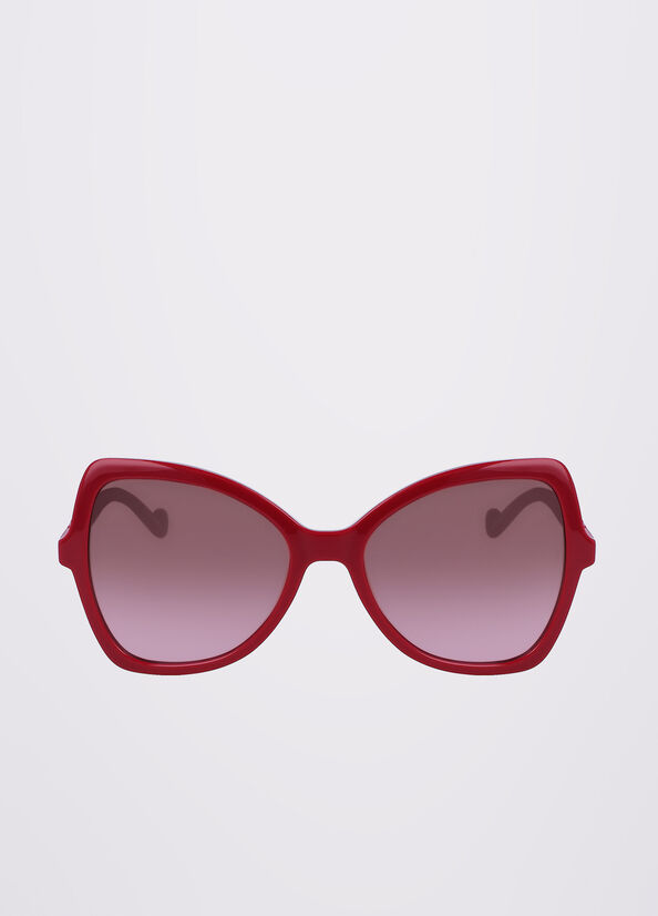 Lunettes de Soleil Liu Jo Butterfly Femme Rouge | MPU-930486