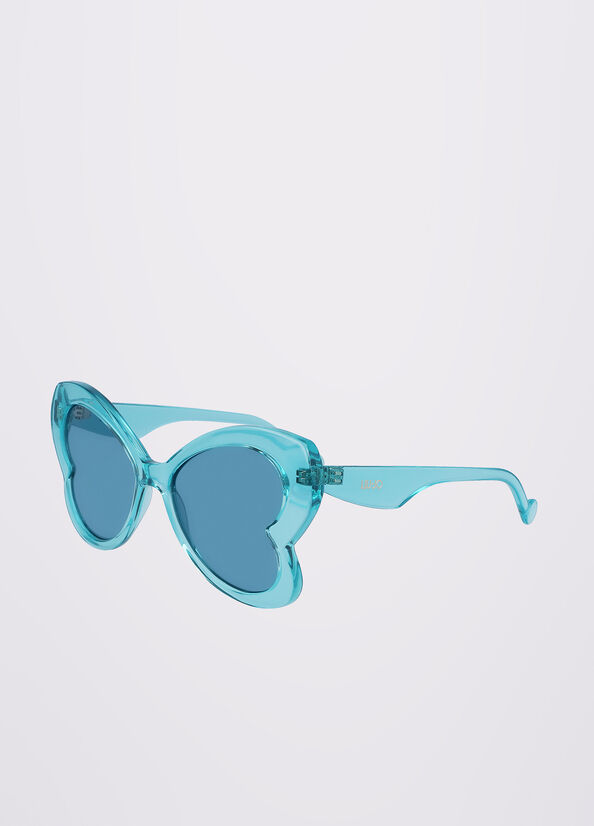 Lunettes de Soleil Liu Jo Butterfly Femme Turquoise Clair | TFO-014785