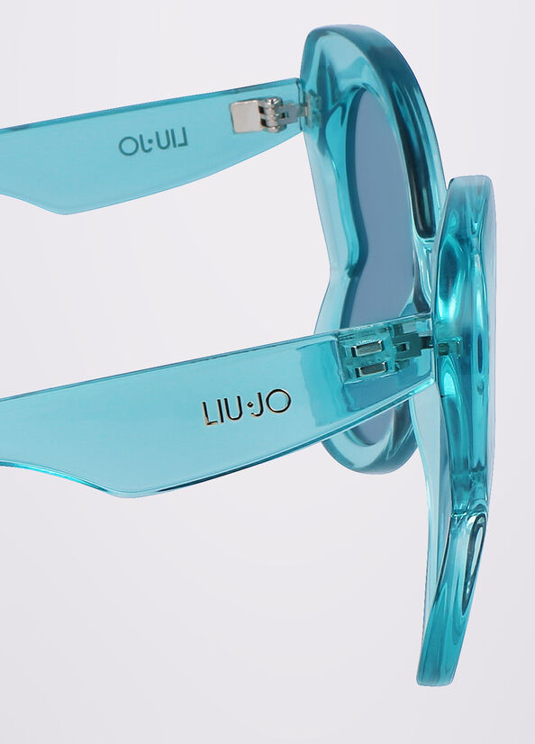 Lunettes de Soleil Liu Jo Butterfly Femme Turquoise Clair | TFO-014785