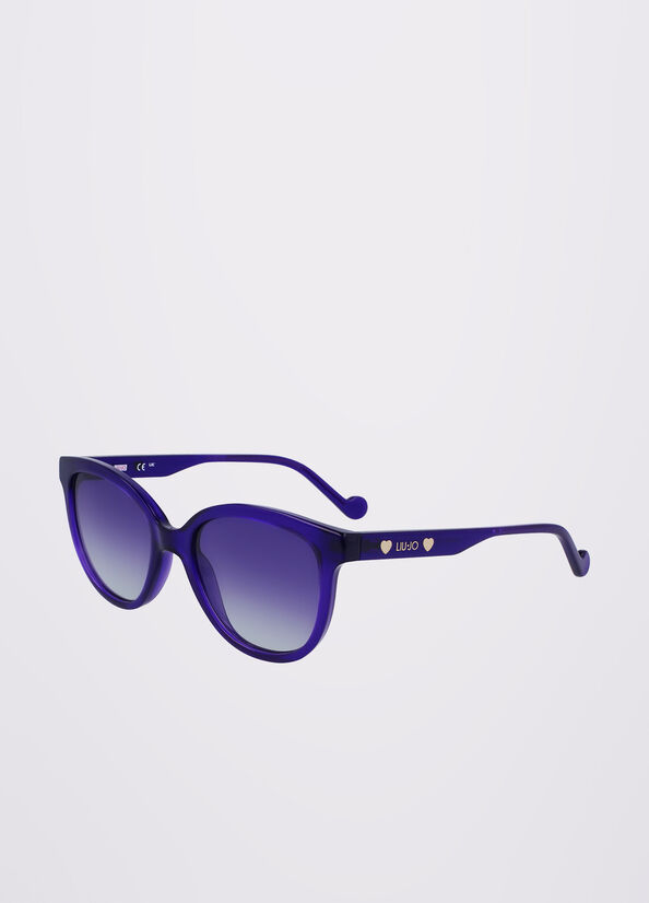 Lunettes de Soleil Liu Jo Butterfly Femme Violette | XDQ-098746