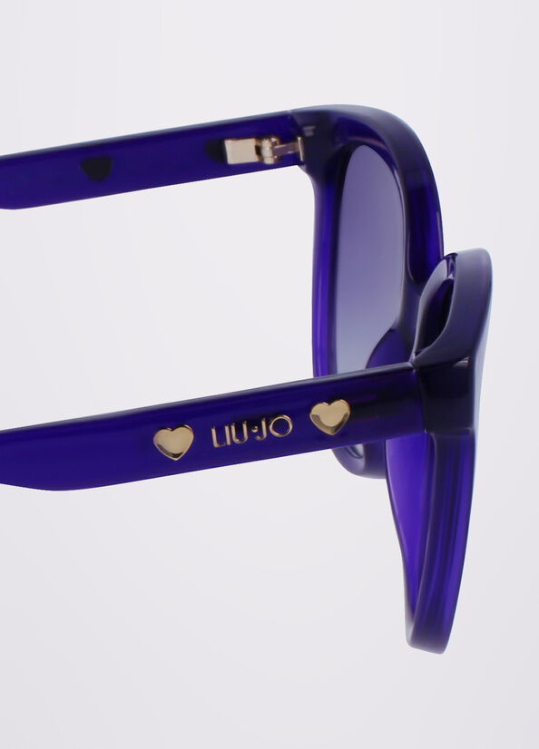 Lunettes de Soleil Liu Jo Butterfly Femme Violette | XDQ-098746