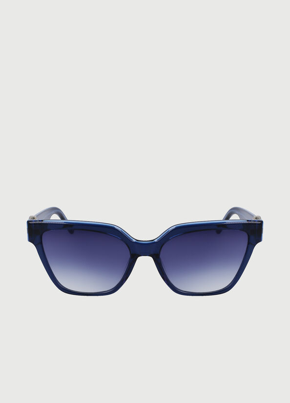 Lunettes de Soleil Liu Jo Rectangular Femme Bleu | NTA-675014